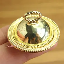 Кукольный домик Миниатюрный 1:12 Игрушка кухонный металлический золотой мука плато тарелка SPO336