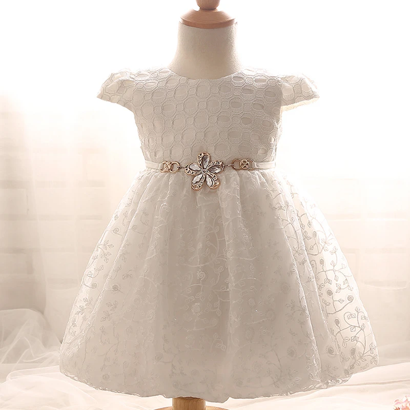 Robe De Princesse D Ete Pour Bebe Fille De 0 A 2 Ans Tenue De Bapteme Brodee De Perles Et De Fleurs Vente En Gros Aliexpress