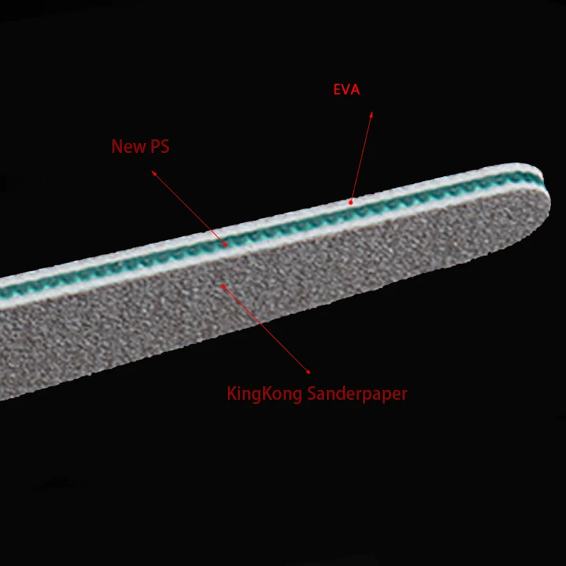 2 шт./лот Шлифовальная Пилка Для ногтей двухсторонний буфер 180/180 зернистости пилки для ногтей профессиональный маникюр, педикюр инструменты наждачная бумага Пилка