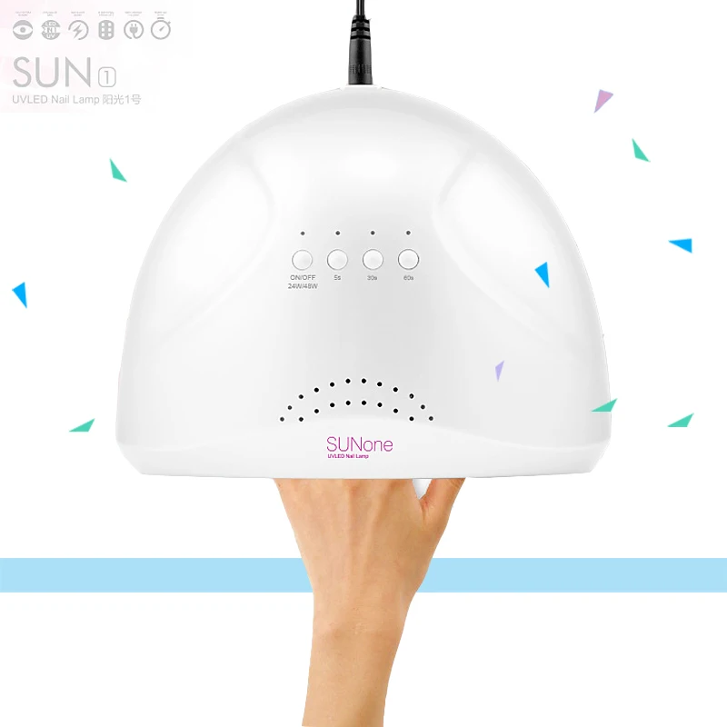 

SUNone 24/48W professional nail lamp dryer uv led curing gel light Nail Tool Machine dual light source 365nm+405nm