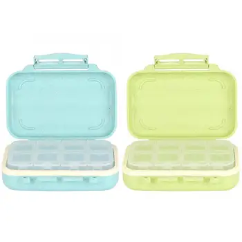 

Acrylic Box Storage Box Portable 8 Grids Pills Holder Organizer Tablet Box Medicine Dispenser Remote Control Holder Jewelery