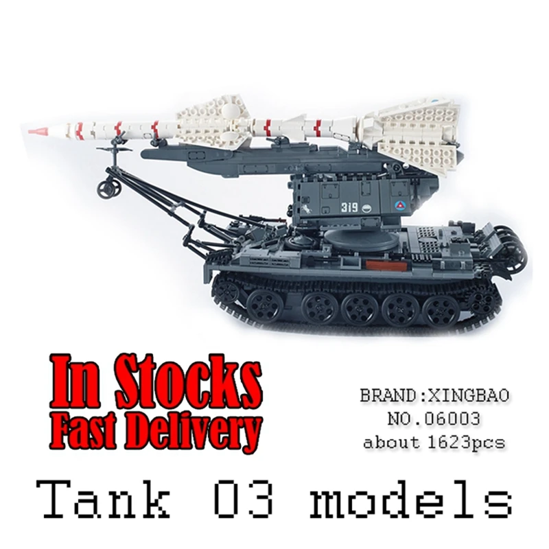 

Xingbao 06003 1623Pcs Military weapon Series The SA-2 Guideline Mode Building Blocks Bricks Educational Toys for Children Gifts