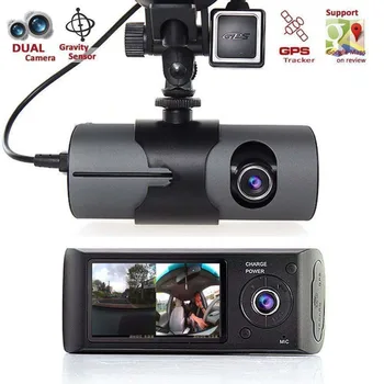 100% Genuine Dash Camera 2.7 Vehicle Car DVR Camera Video Recorder Dash Cam G-Sensor GPS Dual Len Camera Universal for All Cars