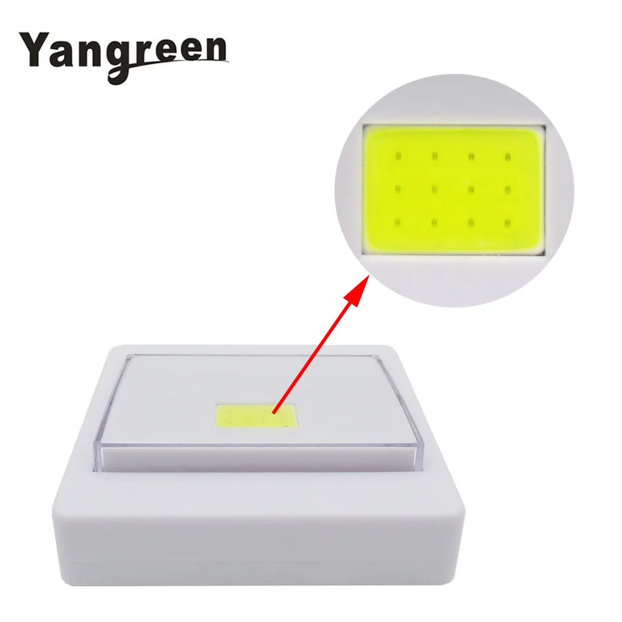  Whosale 12PCS COB LED Switch Night Light Porch Wall Lamp for Bedroom Hallway Cabinet Kitchen Closet - 32857403716