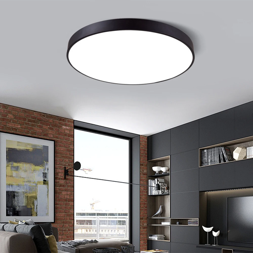 36W-100W LED Ceiling Down Light Bedroom Kitchen Living Panel Lamp White Cover
