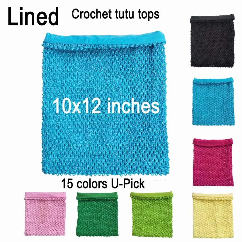 

10x12inches lined crochet tube top crochet tutu tops for little girls pettiskirt tutu tops