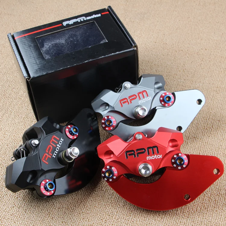 

Motorcycle Rpmmotor P2*34mm Brake Caliper And 84mm/45mm Adapter One Set For 220mm Disc For Honda Yamaha Kawasaki Suzuki Modify