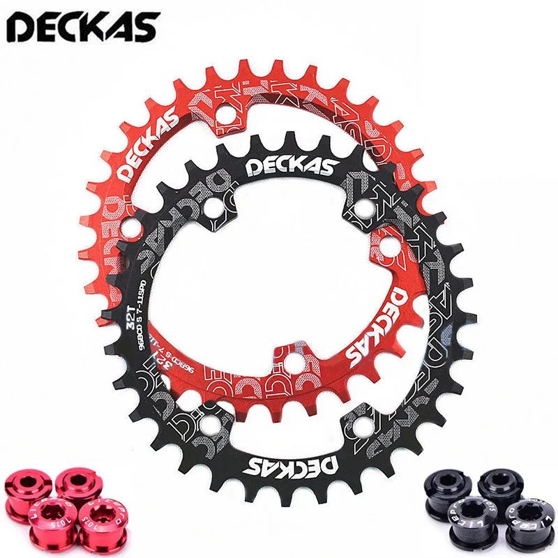 Deckas Chainwheel 96BCD 32 T/34 T/36 T/38 T جولة البيضاوي ضيق واسعة Chainring MTB الطريق الدراجة Crankset Chainwheel دراجة أجزاء Deckas Chainwheel 96BCD 32 T/34 T/36 T/38 T جولة البيضاوي ضيق واسعة Chainring MTB الطريق الدراجة Crankset Chainwheel دراجة أجزاء