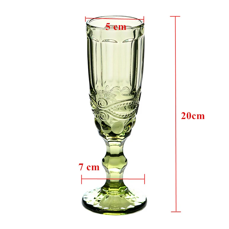 Ретро цвета рельефная чашка для шампанского креативная чашка для сока стеклянный Кубок красное вино чашки