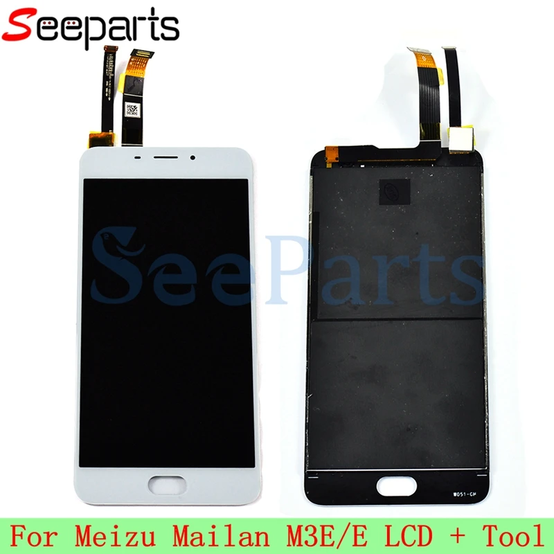 

Black For 5.5" Meizu M3E Meilan E LCD Display With Touch Screen Digitizer Assembly Replacement Parts For Meizu Meilan E LCD