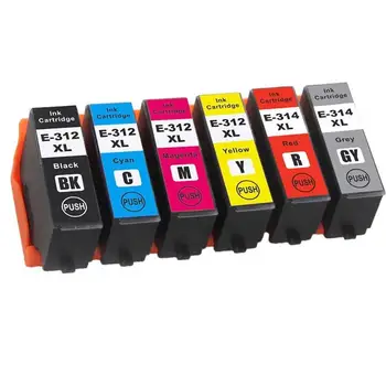 

7pcs (2b+1c+1m+1y+1gy+1r) Compatible Ink CartridgeReplacement for E-312XL 314XL Epson Expression Photo HD XP-15000