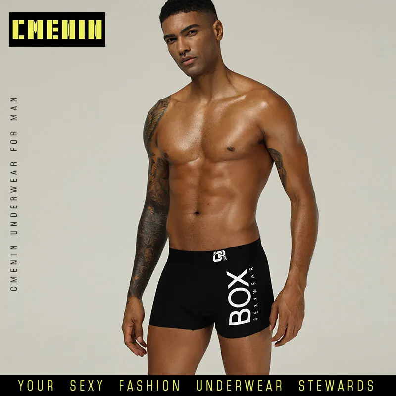 

CMENIN Gay Men Underwear Boxers Sexy Underwear Men Boxer Male Panties Pure Cotton Boxers Mens Underpants Long Boxer Soft OR212