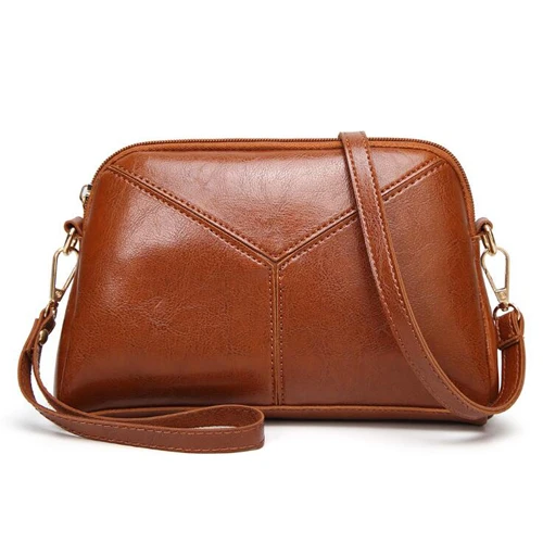 REPRCLA дизайнерская Лоскутная кожаная женская сумка-мессенджер винтажная сумка через плечо женская сумка из искусственной кожи модный клатч - Цвет: brown