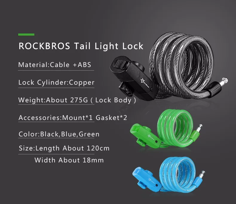Best Rockbros 2 in 1 Bike Accessories Bicycle Light+Lock USB Rechargeable Waterproof Taillight 1.2 m Copper Wheel Lock Light Ciclismo 4 Best Rockbros 2 in 1 Bike Accessories Bicycle Light+Lock USB Rechargeable Waterproof Taillight 1.2 m Copper Wheel Lock Light Ciclismo 4