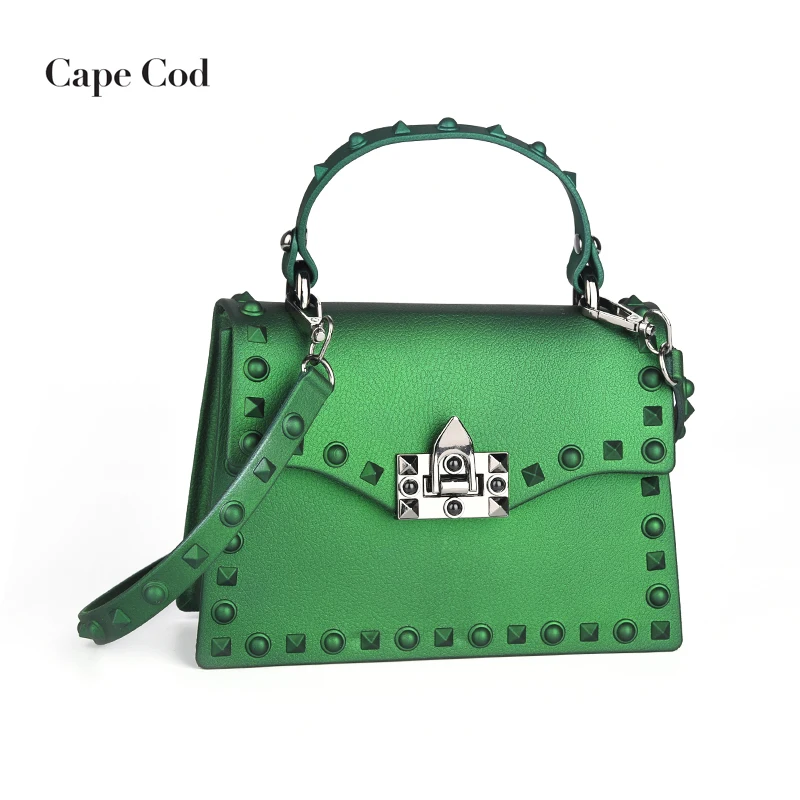 Fashion Women Mini Messenger Bags Luxury Brand Leather Handbags PVC Bags Jelly Designer Rivets Crossbody Bag Flap Green Red PJ Fashion Women Mini Messenger Bags Luxury Brand Leather Handbags PVC Bags Jelly Designer Rivets Crossbody Bag Flap Green Red PJ