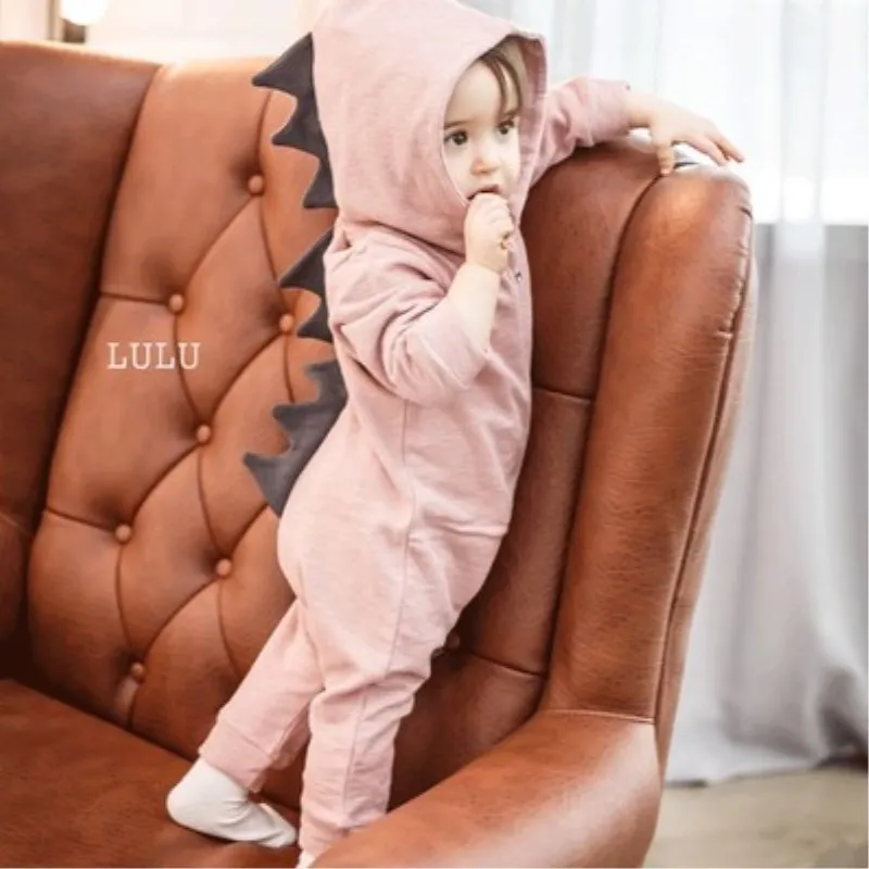 

Cute Dinosaur Baby Jumpsuit 2017 Winter Newborn Boy Girl Romper Baby Zipper Outerwear Cartoon Infant Clothing Crawling Jumpsuit