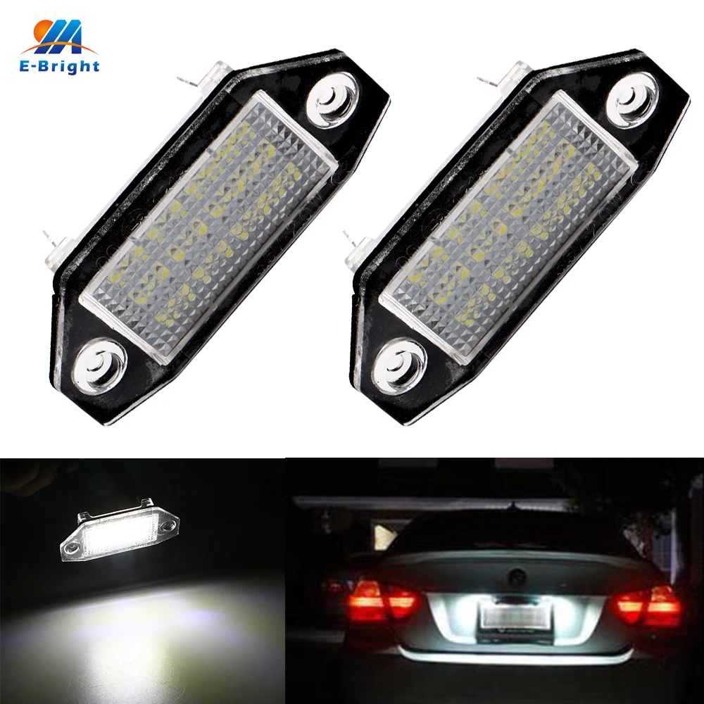 YM E Bright 2 PCS LED Canbus License Plate Lights 2835 24 SMD NO ERROR