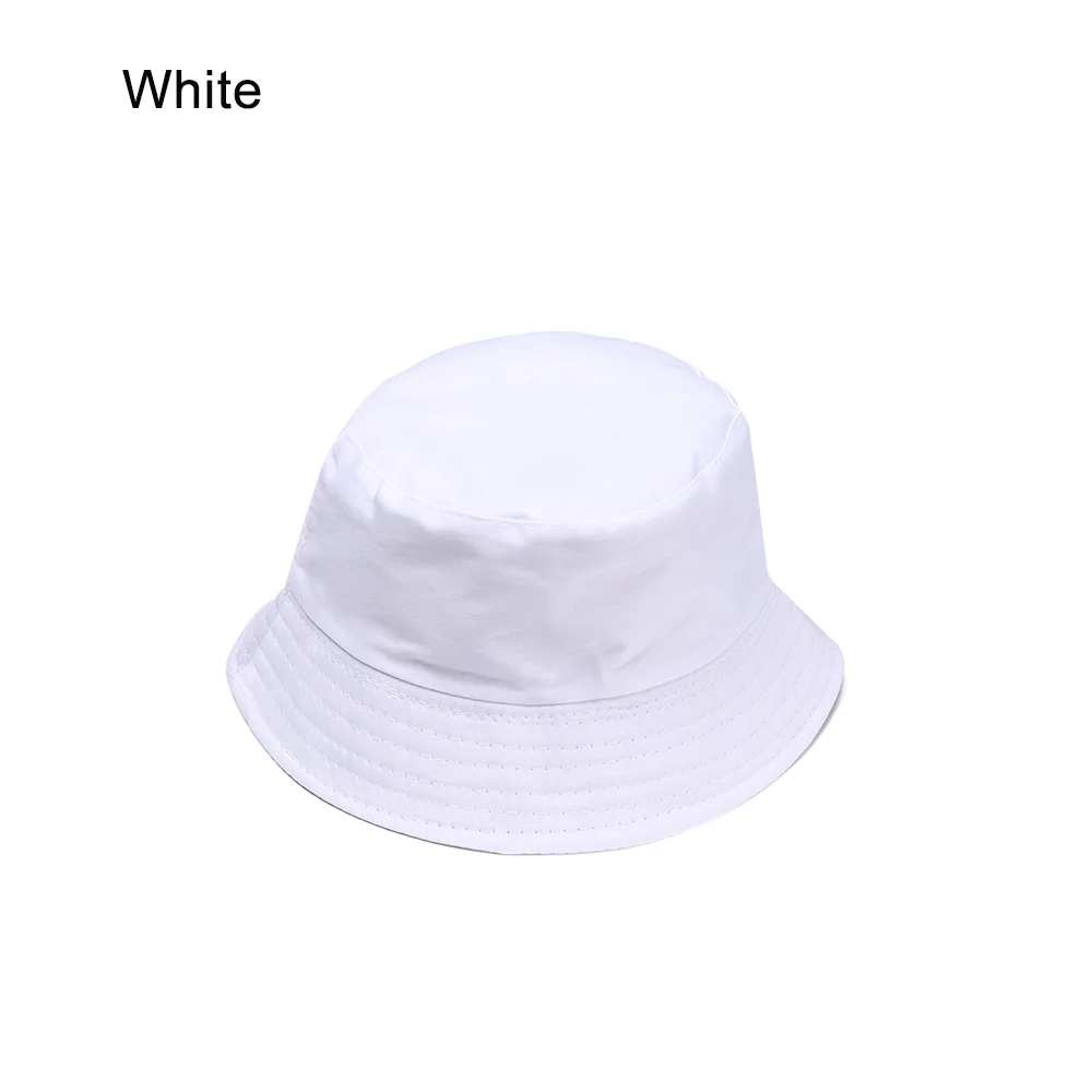 1 шт., унисекс, летняя складная шляпа-ведро, для женщин и детей, для улицы, Солнцезащитная хлопковая кепка для рыбаков, для охоты, бассейна, шапочки, для защиты от солнца, шапки - Цвет: Adult-White
