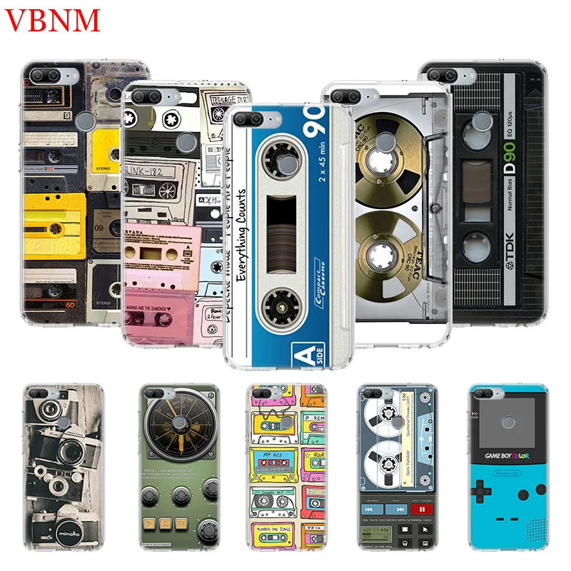 Vintage Tape Camera Gameboy Phone Case For Huawei Honor 8X 20 9 10 lite 8A Pro 10i 20i 8S V20 Y5 Y6 Y7 Y9 2019 Prime Cover | Мобильные