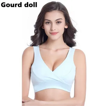 Gourd doll 34-42 Soft breastfeeding Maternity Nursing Bra Women Cotton Underwear Maternity bra Underwear Women BreastFeeding Bra