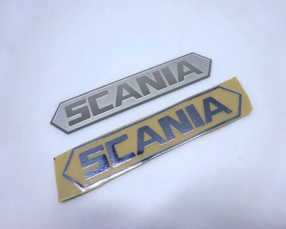 

Retro style scania logo sticker/ etching piece plate for tamiya 1:14 scale rc actros r620 56323 r470 r620 tractor trailer truck