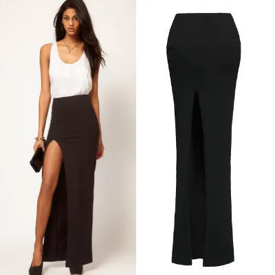 Женская длинная юбка в пол с разрезом сбоку|maxi long skirt|long skirtlong skirts styles |