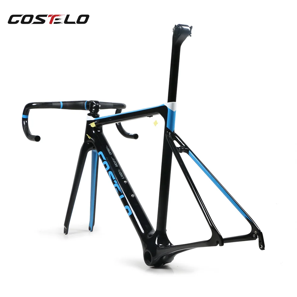 Диск Costelo Speedmachine1.0 карбоновая рама для шоссейного велосипеда с рулем рама Bicicleta углеродное волокно велосипедная рама вилка