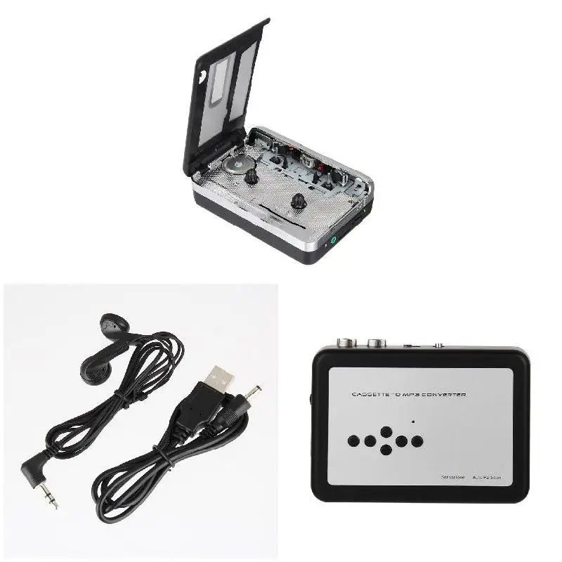 Portable Cassette Tape to USB MP3 Converter Recorder Capture Music Player for Laptop PC ND998 Portable Cassette Tape to USB MP3 Converter Recorder Capture Music Player for Laptop PC ND998