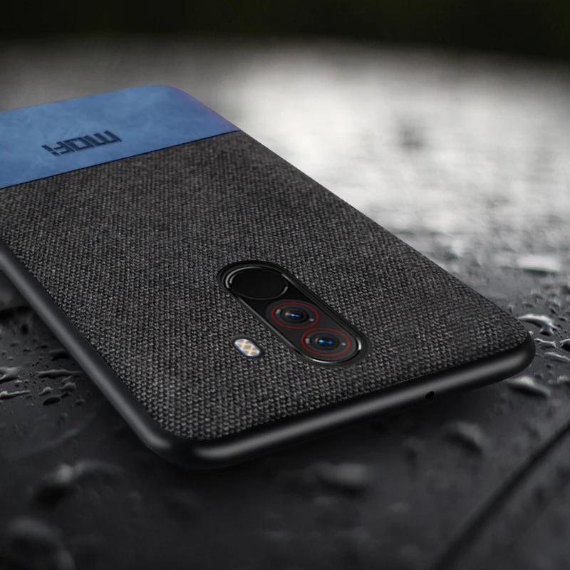 Чехол для Xiaomi POCOPHONE F1 чехол global POCO задняя крышка из силиконовой ткани защитный MOFi