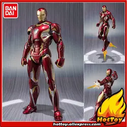 100% Оригинальные BANDAI spirches Tamashii NACES S. H. Figuarts (SHF) фигурка-Железный человек Марка 45/MK-45