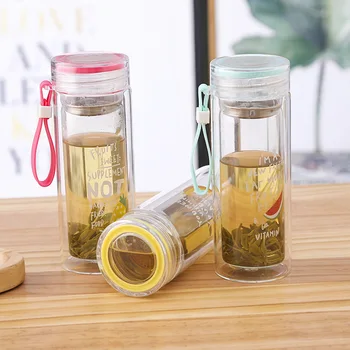 

Double-Layer Glass Tea Cup Household Glass Cups Water Cup Portable Tea Cups Filter Insulation Vacuum Flasks Thermoses
