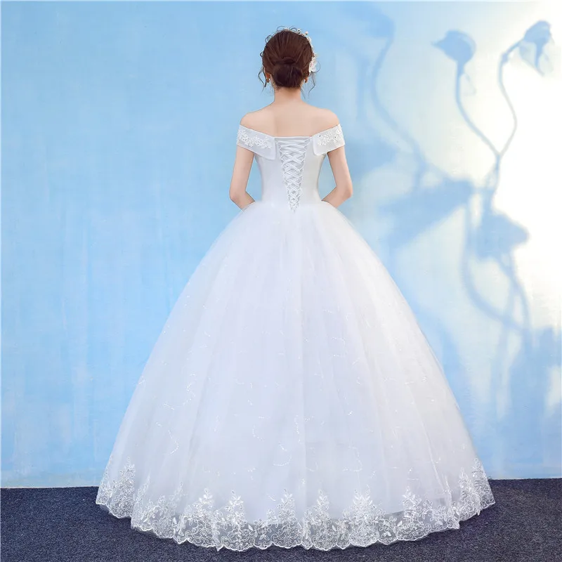 Sweetherat/Свадебные платья с короткими рукавами, новинка года, Корейская винтажная Кружевная аппликация, Цветочное платье с блестками, свадебное платье Vestido De Noiva