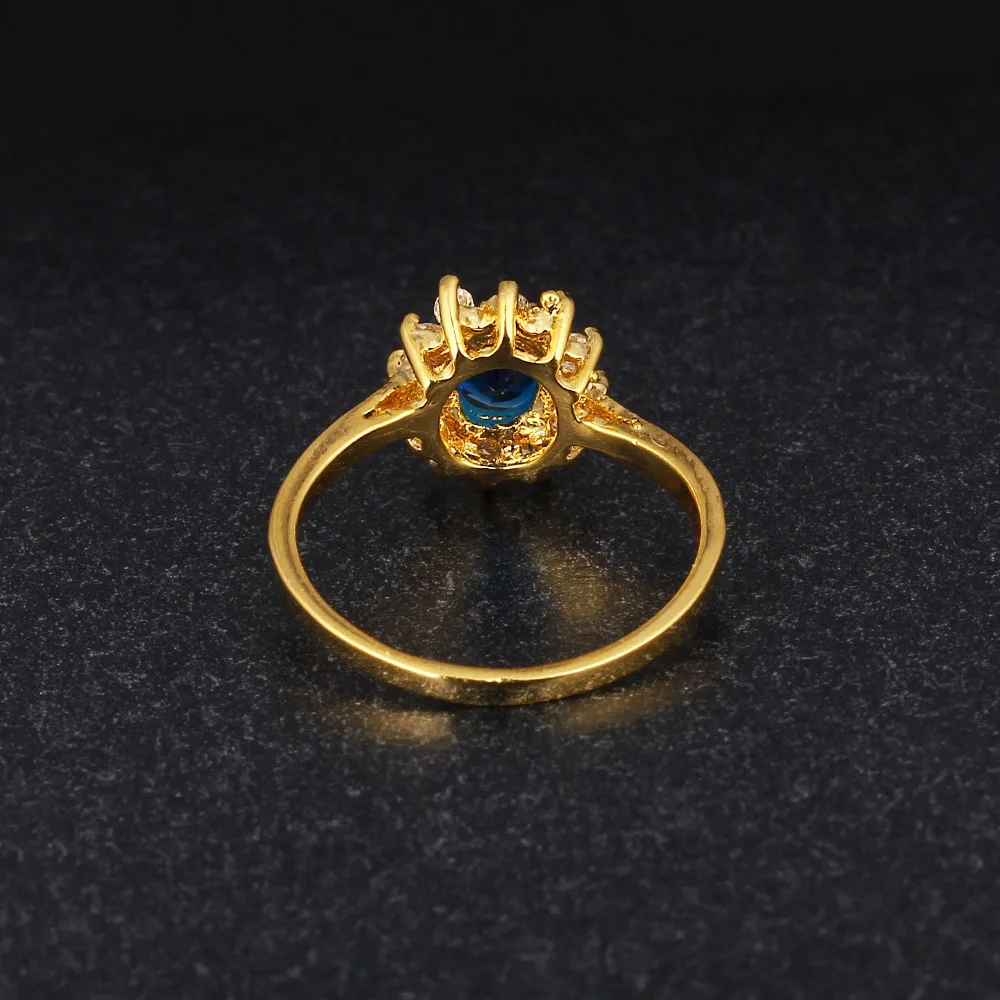 Five Color Option Rings Party Accessories Gold Color Cubic Zirconia Rings For Women Gift For Anniversary (JewelOra RI101848)