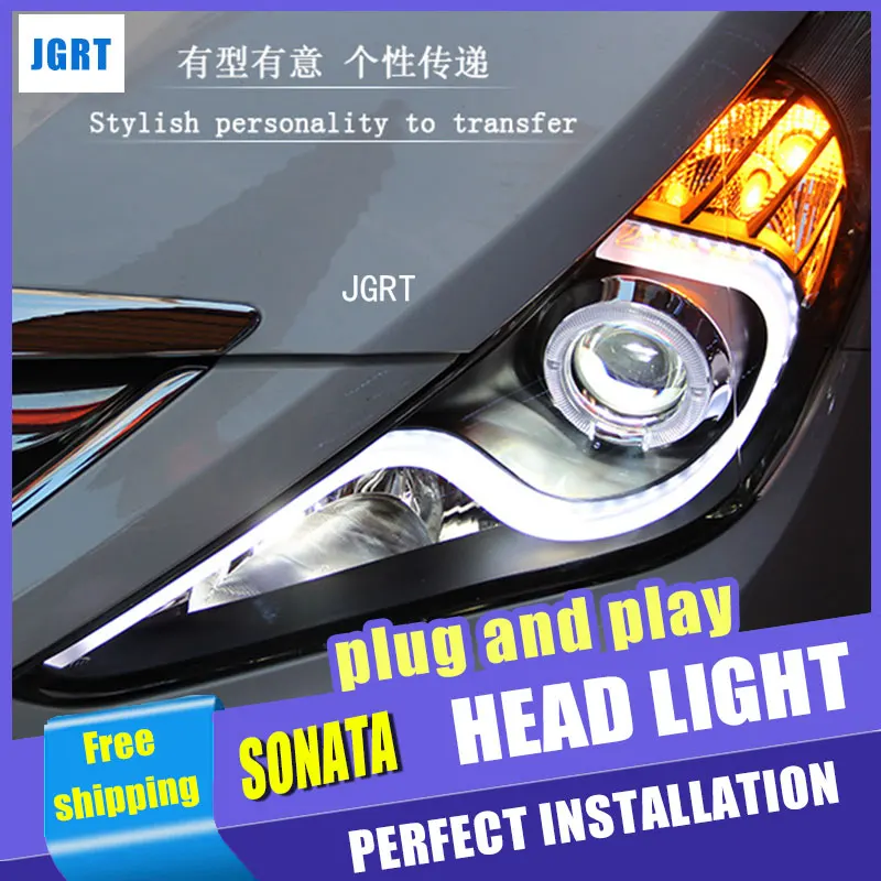 Car Stylling Led head lamp for Hyundai Sonata led headlight assembly