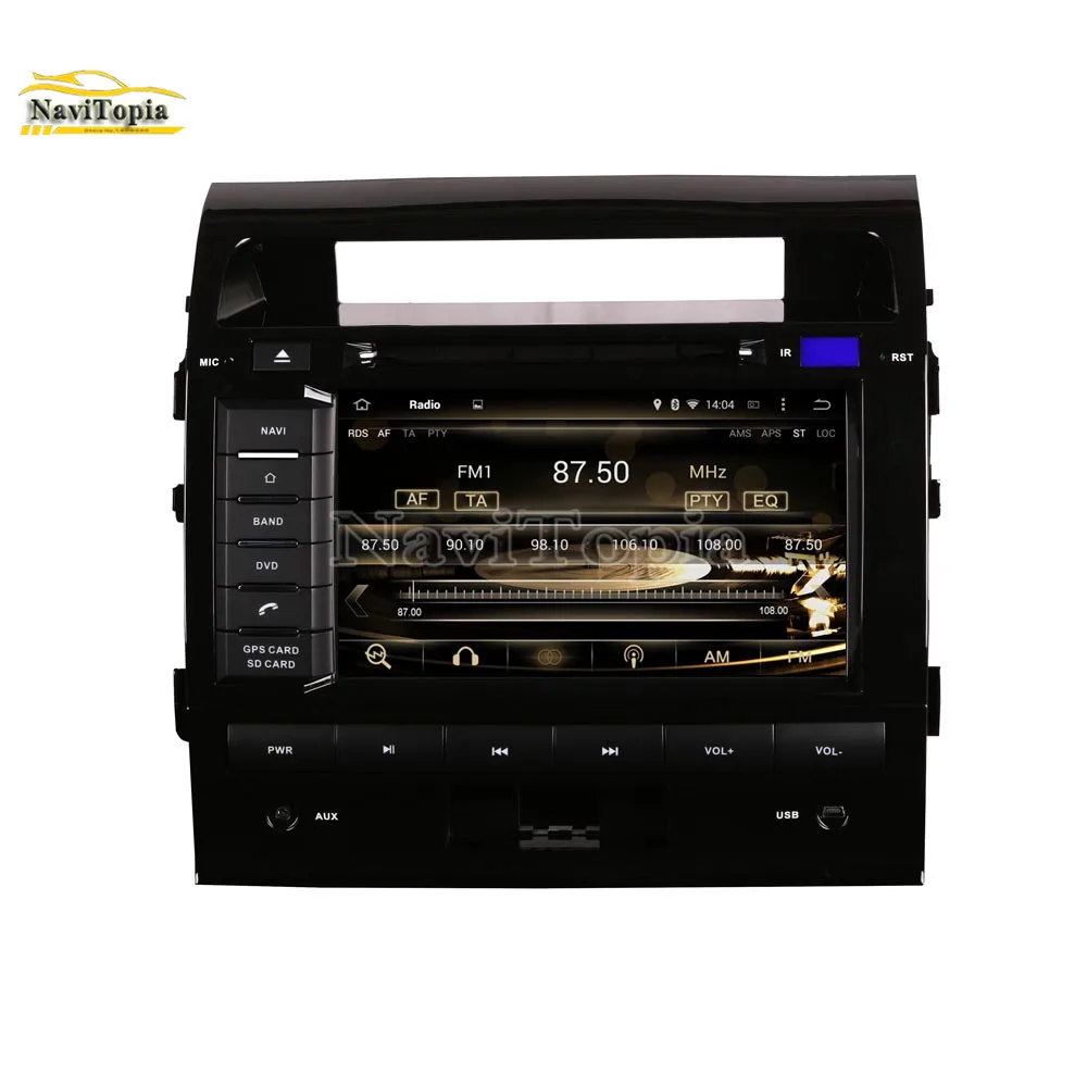 Best NAVITOPIA 4G RAM 64G ROM PX6 Six Core Android 9.0 Car DVD Player GPS Navigation for Toyota Land Cruiser LC200 2004 2005 2006- 10