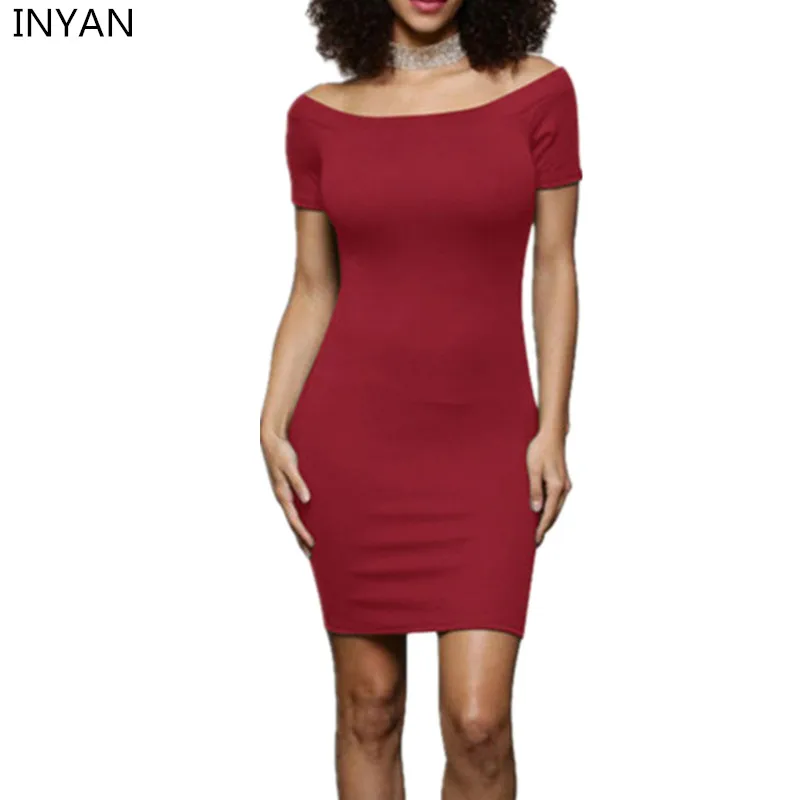 off shoulder hot dress