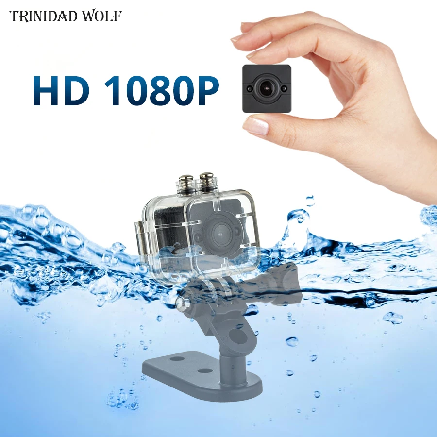 Koop TRINIDAD WOLF SQ12 Mini Camera HD 1080 p Waterdichte Auto DVR Mini Camcorder Nachtzicht Indoor Outdoor Kleine Micro camera PK sq11