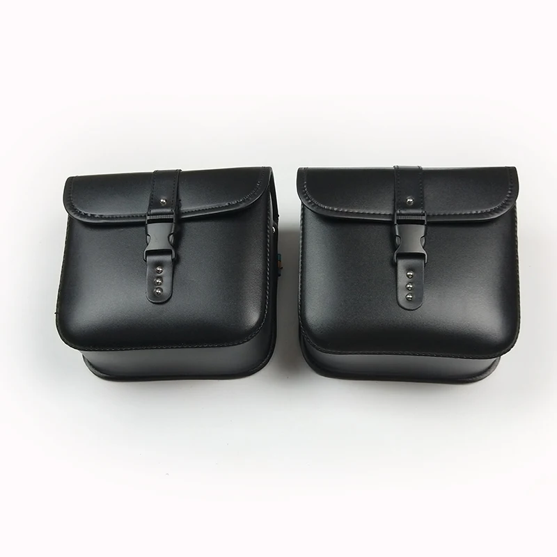 2019 Motorcycle Motorbike Saddlebags Saddle Bags Luggage Tool Bag PU Leather Bag for Harley Sportster Dyna For BMW R1200gs moto (11)