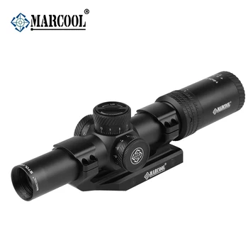 شراءمنظار بندقية للصيد التكتيكي مضيئة من MARCOOL AK 1-6X24 عالي الدقة منظار بندقية تصطدم بصري رؤية تصويب ريد دوت قناص نطاق بندقية