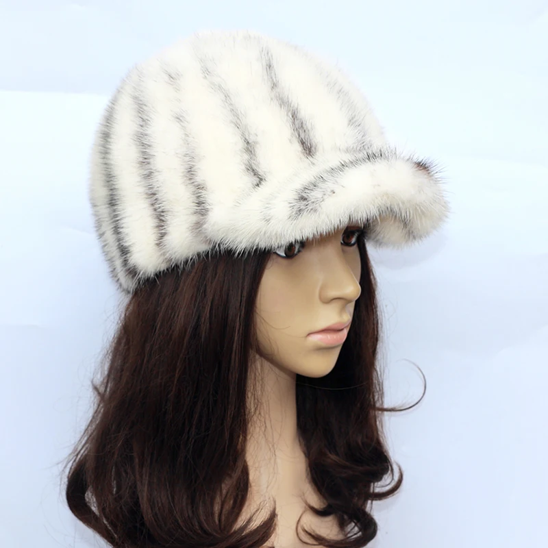 NGSG модная норковая шапка женская Vrouwen зимние Nerts Bontmuts Echte Gebreide Nertsen русская теплая мутсена Hoed