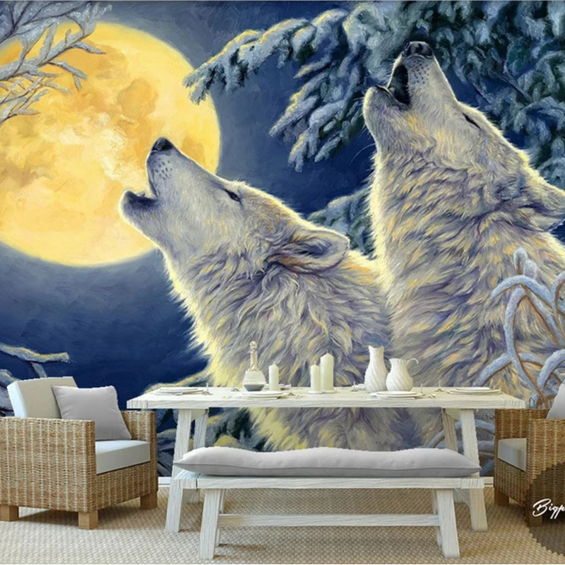 

Custom 3D Stereoscopic Wall Murals Lion Tiger Elephant Wallpaper Modern Art Animal Wallpaper Kids Room Horse Mural Room Decor