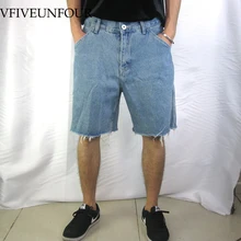 VFIVEUNFOUR комбинезон винтажные шорты мужские летние свободные Стильный Скейтборд Шорты мужские s Уличная одежда хип хоп джинсовые шорты