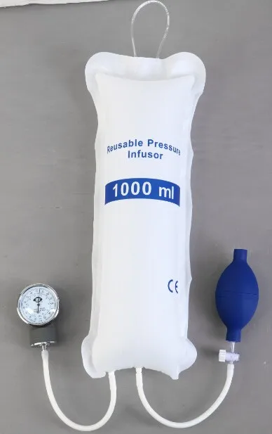 Многоразовый мешок давления Infusor 1000 мл с манометром и шариком ручного насоса