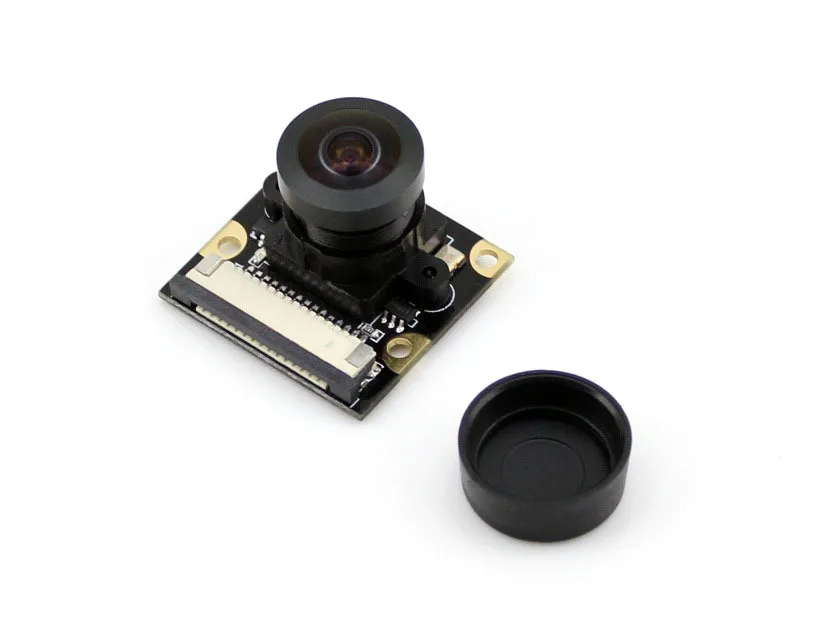 – a + – b + Câmera Raspberry Módulo Kit 5 Megapixel Ov5647 Sensor Ajustável Focal Fisheye Lente Apoio 3b – 2 b + Rpi g pi