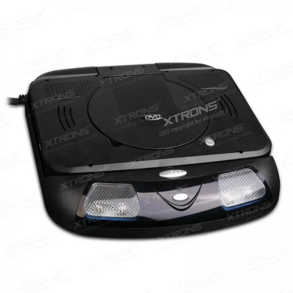 XTRONS черный " цифровой экран флип вниз тонкий Автомобиль на крыше установлен dvd-плеер накладные USB игровая гарнитура встроенный ИК и FM передатчик