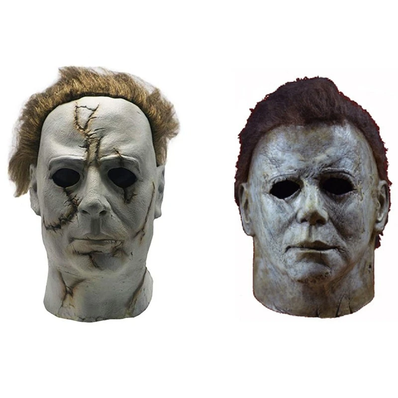 

Halloween Horror Michael Myers Mask Cosplay Latex Full Face Helmet Halloween Party Scary Props toy Home Decoration Accessories
