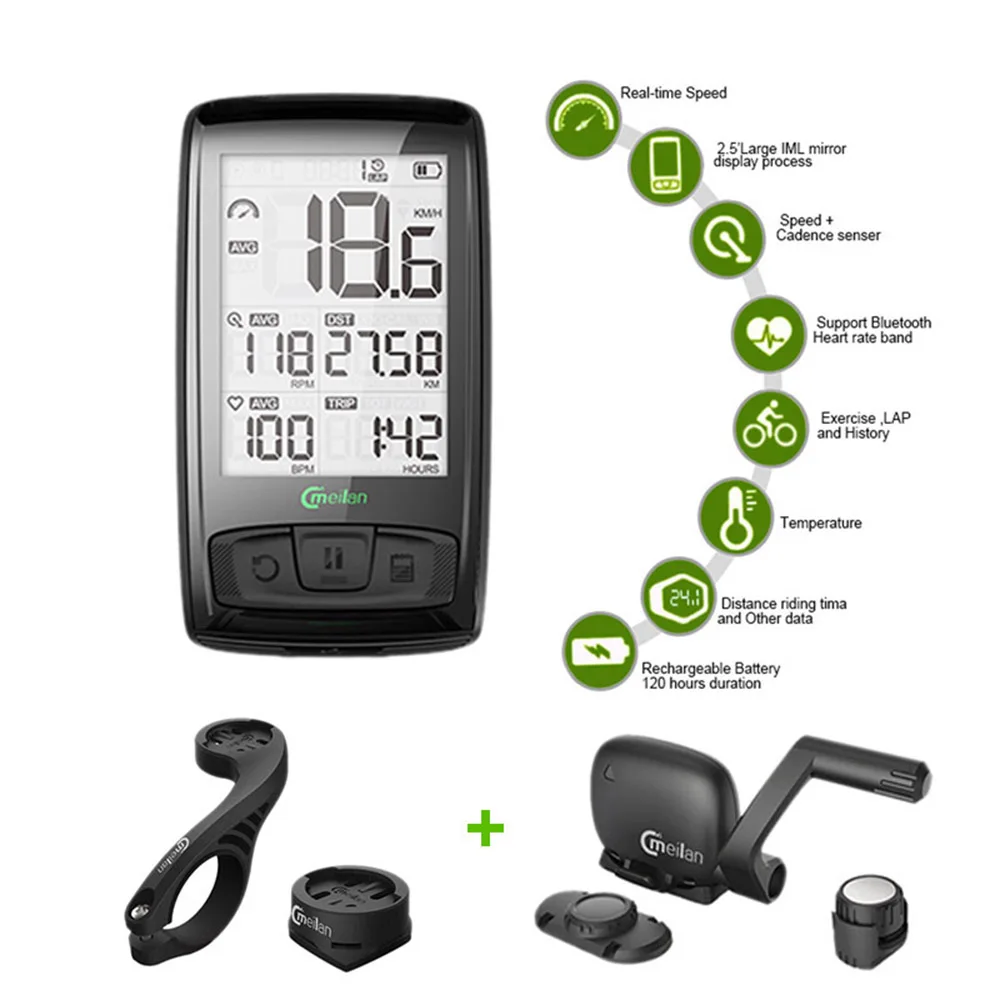 meilan m4 wireless bike computer