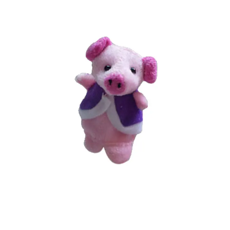5Pcs/Set Finger Puppets for Children Kids Baby Cute Toys Stage Show Performance Prop-The Little Piggy