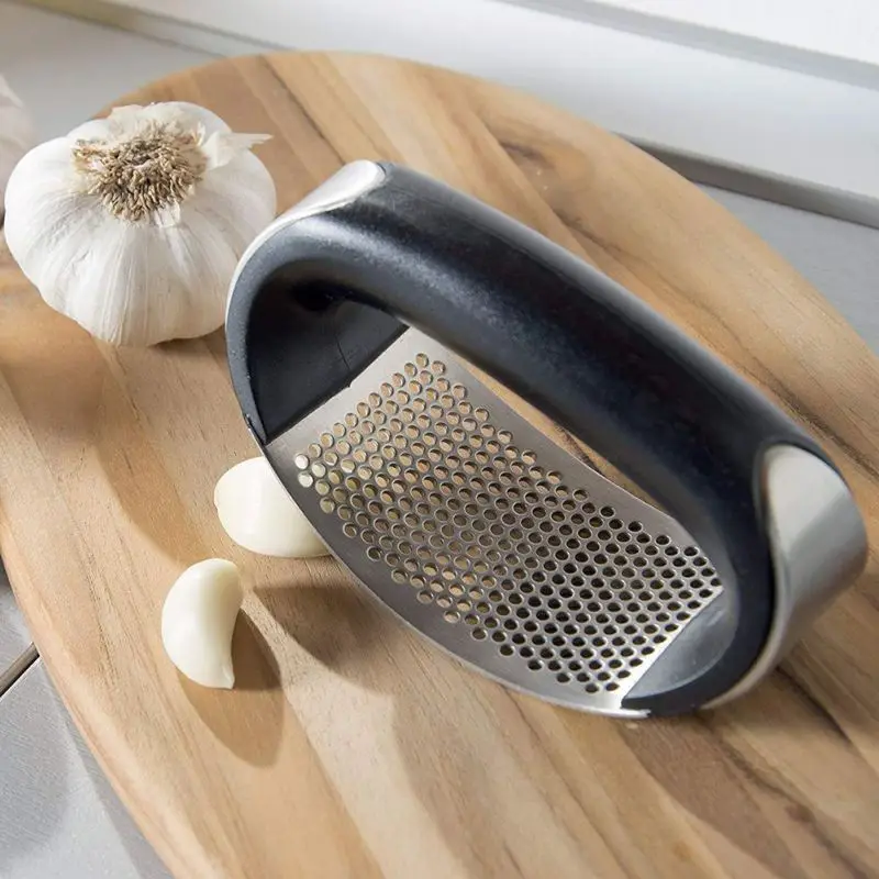 Arc Stainless Steel Garlic Press Multi function Manual Garlic Grinder