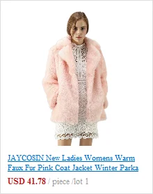 JAYCOSIN осенне-зимнее модное женское однотонное пальто Пушистый флисовый отложной воротник искусственный мех Топ Короткое Свободное пальто с длинными рукавами z1121